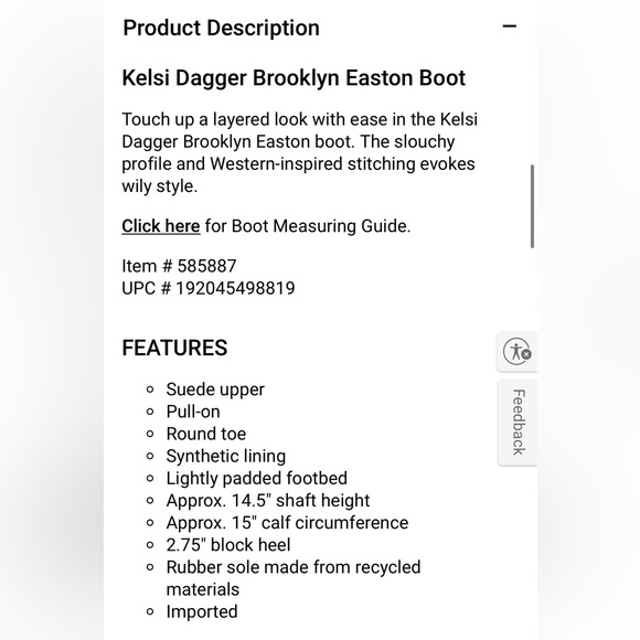 Kelsi Dagger Brooklyn Easton Boot - Picture 2 of 9